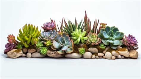 Premium Photo Succulents Isolated On White Background