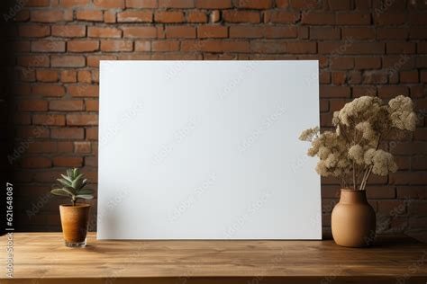 Female Hands Holding An Empty A Cardboard Banner On A White Background