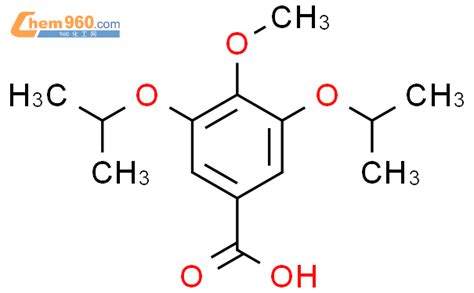 482627 91 8 Benzoic Acid 4 Methoxy 3 5 Bis 1 Methylethoxy 化学式、结构式、分子式、mol、smiles 960化工网