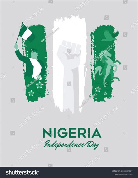 Nigeria Independence Over Royalty Free Licensable Stock Vectors