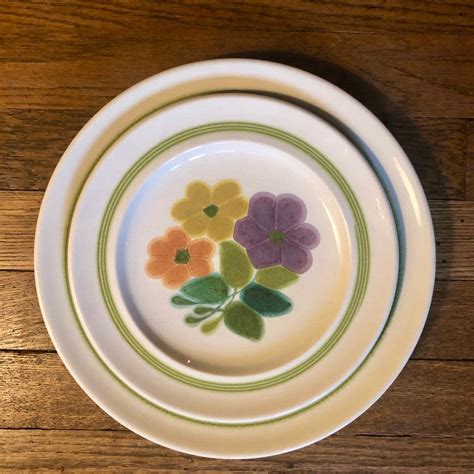 Vintage Franciscan Earthenware Floral Dinnerware Set Mid Century