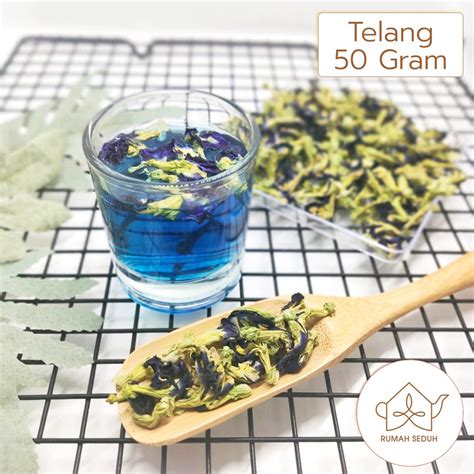 Jual Gr Teh Herbal Bunga Telang Organik Butterfly Pea Tea Telang