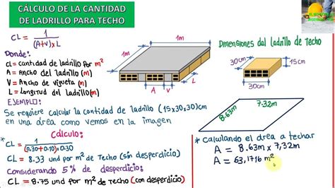 Cómo Calcular El Número De Ladrillos Para Un Techo De Losa Aligerada Youtube