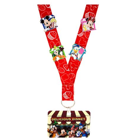 Disney Lanyard Pin Starter Set Delicious Disney Mickey And Pals