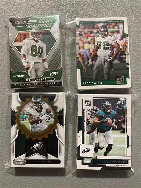 Philadelphia Eagles Football Cards Grab Bag Of 30 Cards From Etsy De