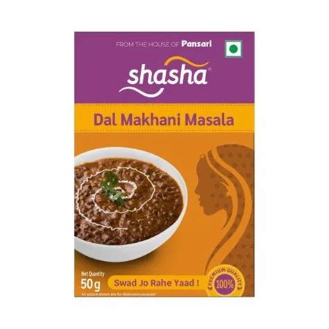 G Shasha Dal Makhani Masala Packaging Type Box At Rs Kg In New Delhi