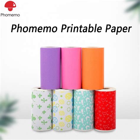 Phomemo M02 Printable Sticker Paper Self Adhesive Thermal Paper For