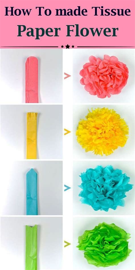 How To Make Tissue Paper Flowers