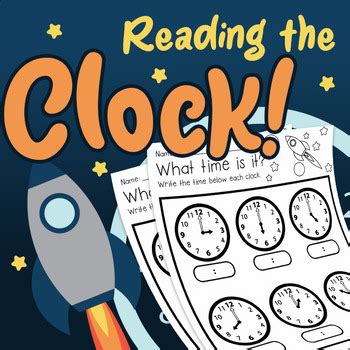 Reading the Clock Worksheets by Ellies Fun Printables | TPT