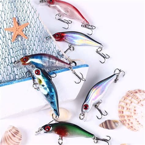 Hengjia 1pcs Fishing Lure 5cm 2 7g Mini Crankbait Minnow Topwater