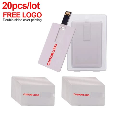 20 Stks Partij Witte Creditcard Usb2 0 Flash Drive Pen Drive 4Gb 8Gb