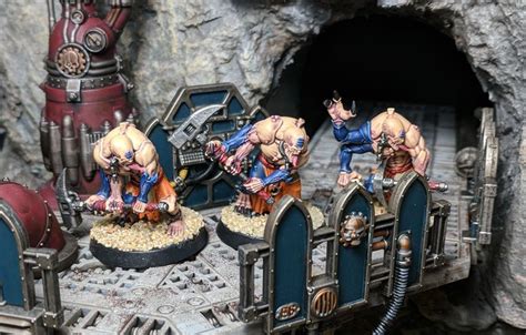 "The flesh is Kislev Flesh over white primer, then washed with a ...