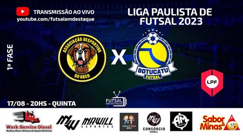 SÃO BERNARDO FUTSAL X BOTUCATU LIGA PAULISTA DE FUTSAL 2023 YouTube