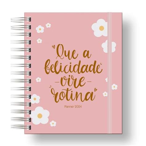 Planner Cole O Flores E Frases Organizador Anual Paginas Capa