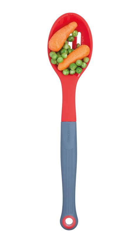 Colourworks Brights Red Silicone Headed Slotted Spoon Lifetime Brands Europe