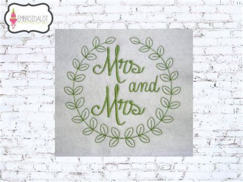 Lgbt Machine Embroidery Design Chalkboard Embroidery Lgbt Wedding Embroidery Lesbian Wedding