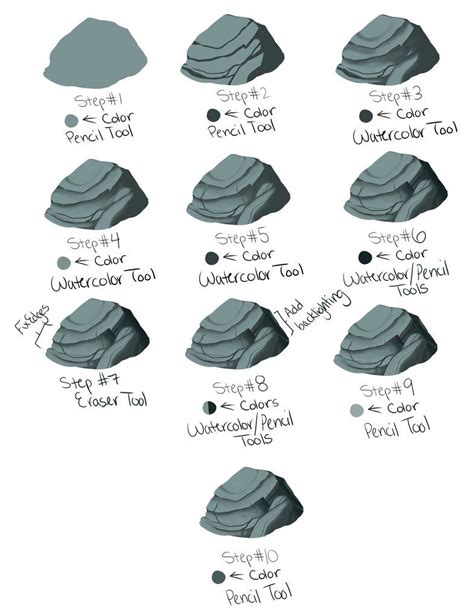 Quick scribbly rock tutorial for SAI by kohu-scribbles on deviantART ...