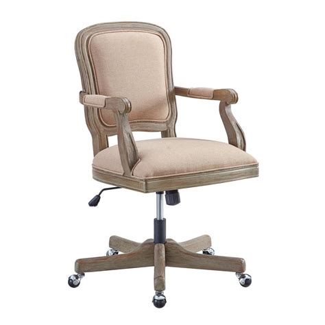 Linon Home Decor Fiona Rustic Brown Office Chair-THD00676 - The Home Depot