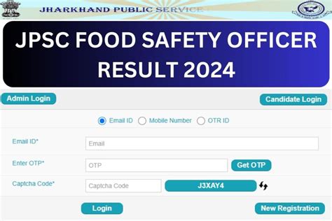 JPSC Food Safety Officer Result 2024 Check Cut Off Marks Merit List