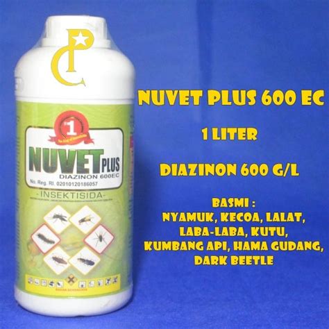 Jual Nuvet Plus Ec Diazinon Obat Fogging Nyamuk Dbd Lalat Kecoa Di