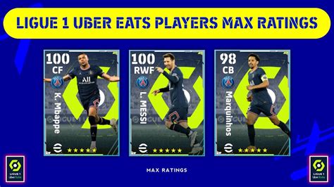 Ligue 1 Uber Eats Players Official Max Ratings In EFootball 2022 Mobile