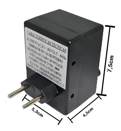 Dimmer Tomada Controlador Dimer W Bivolt V V V