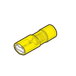 Terminal Faston Hembra Amarillo Preaislado Cable Mm Cembre