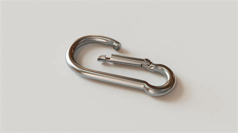 Carabiner Clip - Fully Rotational Clip - 3D Asset 3D Model - TurboSquid ...