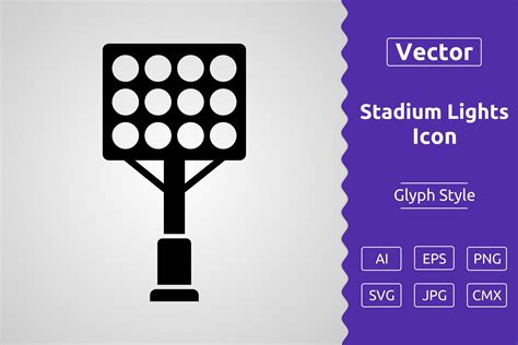 Vector Stadium Lights Glyph Icon Graphic by Muhammad Atiq · Creative ...