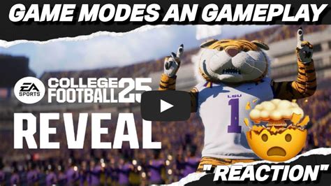 Ncaa College Football 25 Reveal Trailer Game Modes An Gameplay Info Youtube