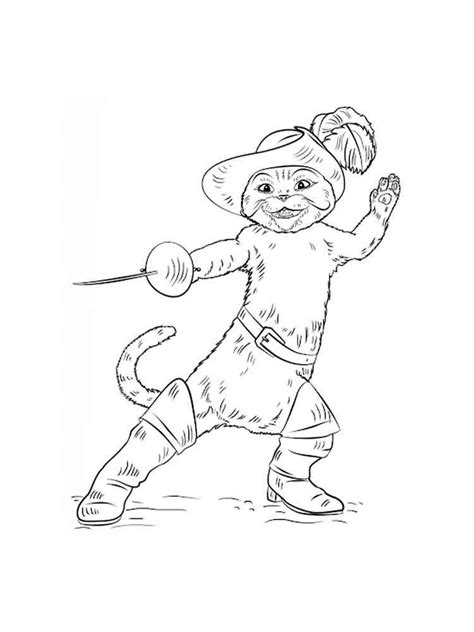 Puss In Boots Coloring Pages