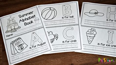 Summer Beginning Letters Worksheet