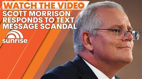 Scott Morrison Responds To Text Message Scandal 7news