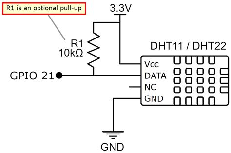 DHT11 Pinout Diagram