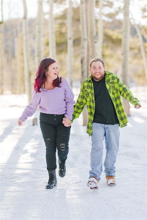 Magical Winter Engagement Session At Kenosha Pass Colorado Colorado