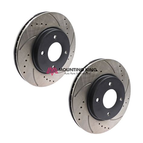 Buy Front Disc Rotor Set Drilled Slotted Standard Size Mm Mb