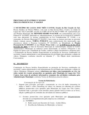 Preenchível Disponível O MUNICPIO DE LAGOA DOS TRS CANTOS Estado do