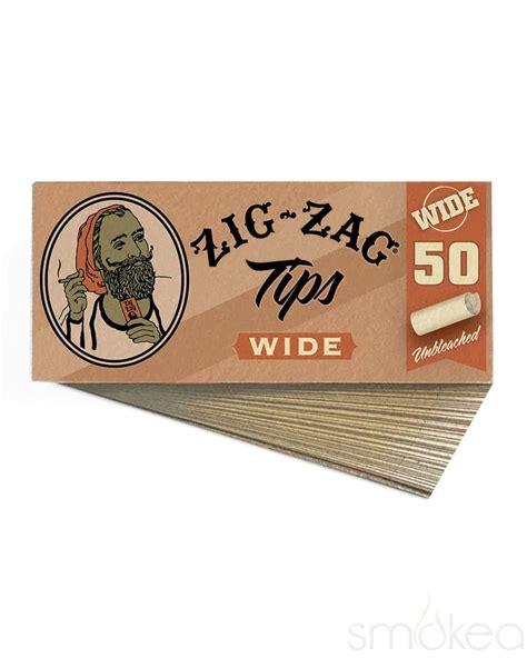 Zig Zag Wide Rolling Paper Tips