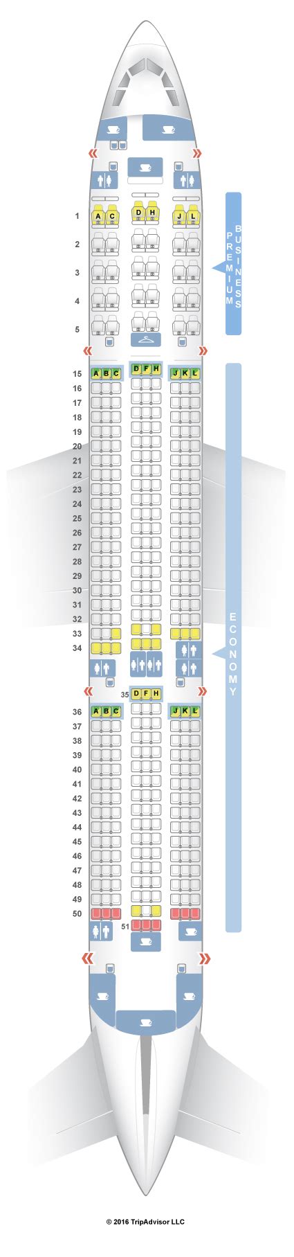 SeatGuru Seat Map LATAM Brasil Airbus A350 900 359