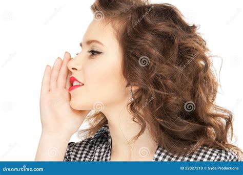 Woman whispering gossip stock photo. Image of funny, happy - 22027210