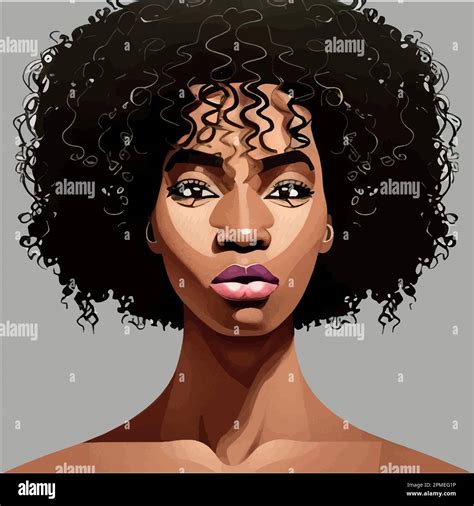 Afro Girl Drawing