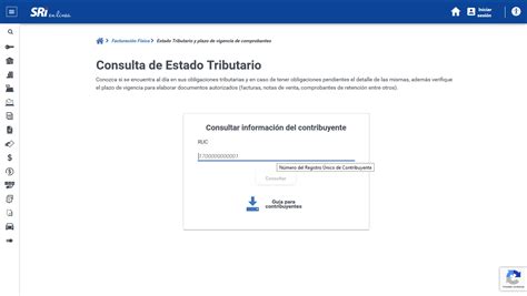 Consulta el Estado Tributario a través del SRI en línea guía paso a