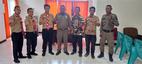 Satpol PP Yapen Terima Kunjungan 5 Orang PLB Penyandang Disabilitas