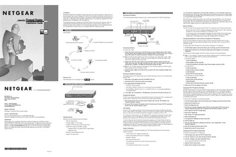 Netgear Fr314 Network Router Installation Manual Manualslib