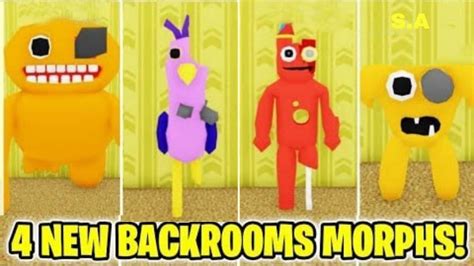 Update 145 Cómo encontrar los 4 NUEVOS MORPHS DE BACKROOMS ROBLOX