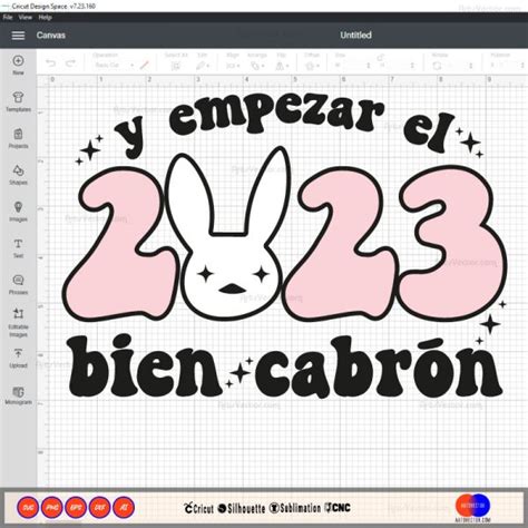 Bad Bunny Y Empezar El 2023 Bien Cabron Contigo SVG PNG EPS DXF AI