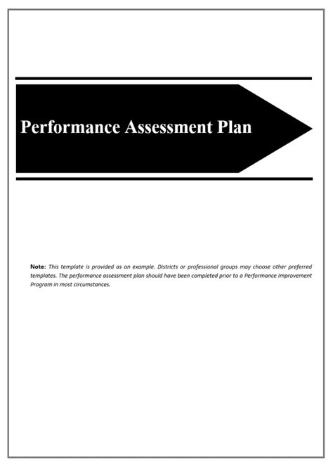 Assessment Plan Template Free Word And Excel Templates