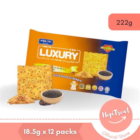 Hwa Tai Luxury Biscuit Original Vegetable Cereal And Chia Seed 222g