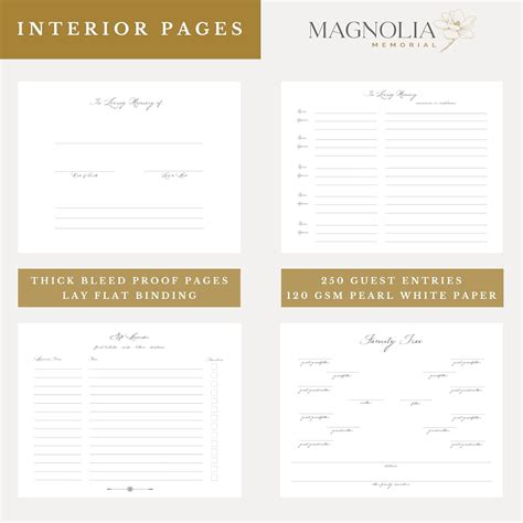 Buy Funeral Guest Book - Elegant in Loving Memory Memorial Service
