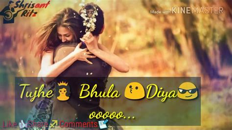 Tujhe Bhula Diya Lyric Video Anjaana Anjaani Whatsapp Status 2017 Shrisant Ritz Youtube